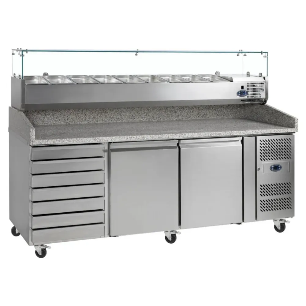 Cooling counter with granite table top 2130 mm P404