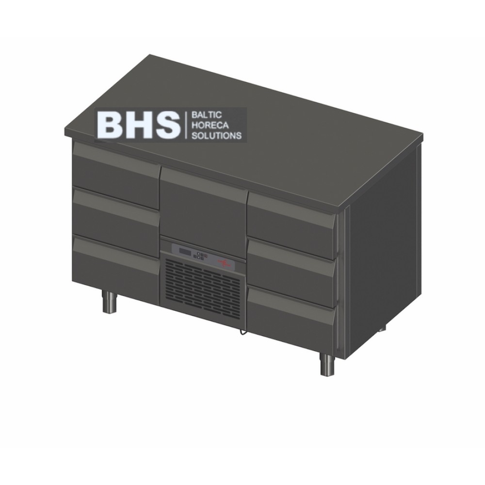 Novameta P222 1300 mm cooling counter for professional kitchens