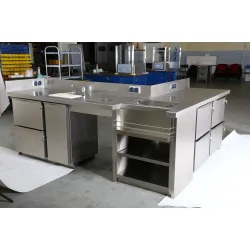 Modular stainless steel bar stations