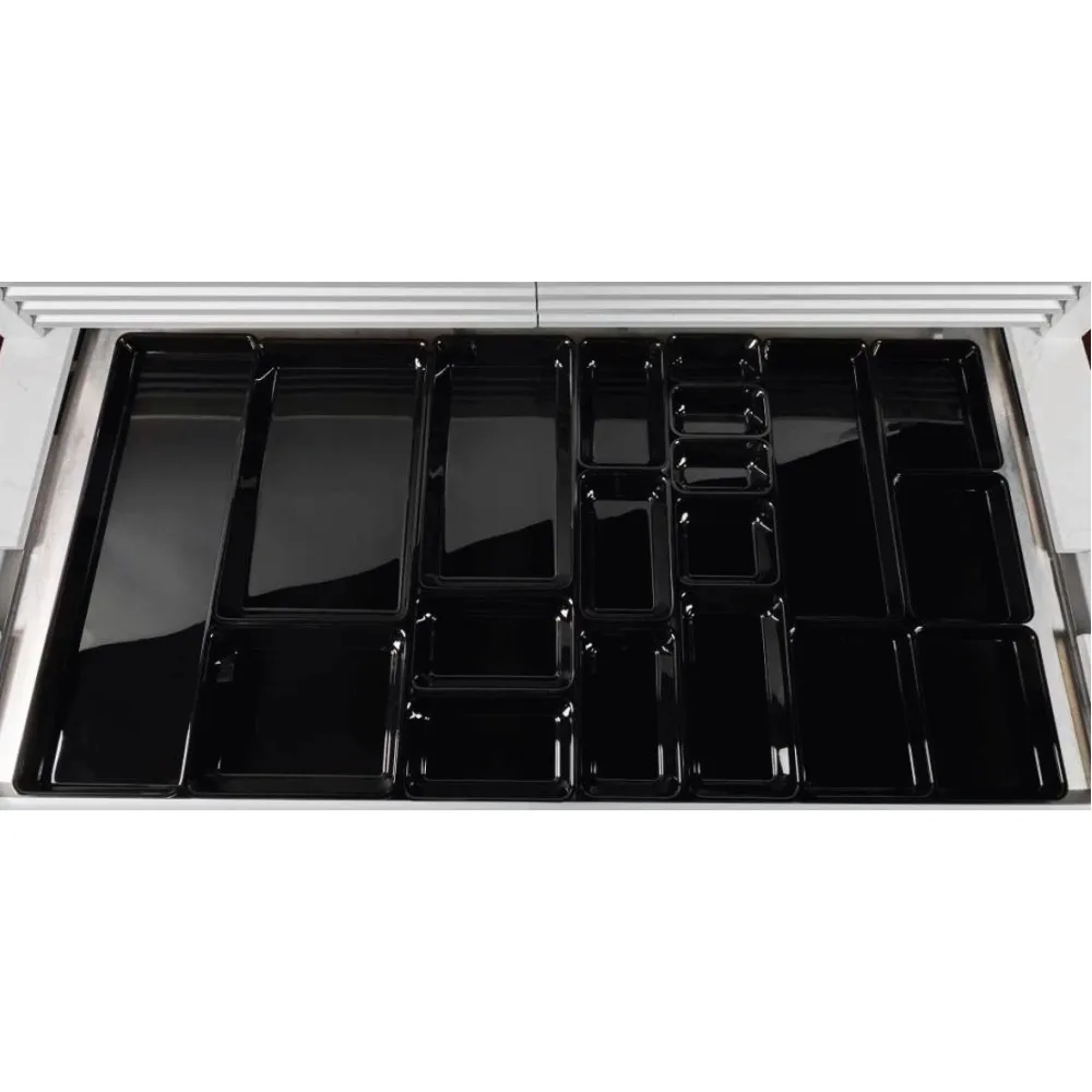 Dupont Plexi Tray GN 3/4 20 Black for Food Display