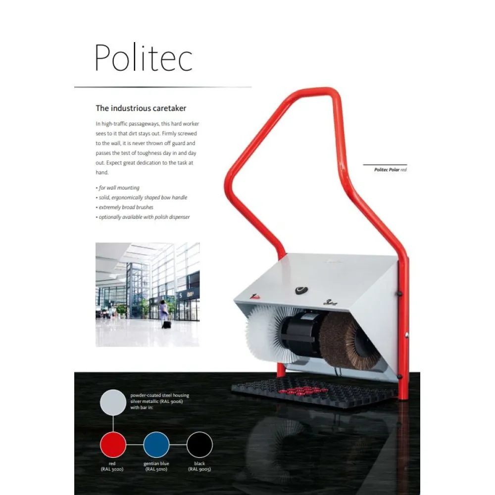 HEUTE Politec Polar Wall-Mounted Shoe Shine Machine