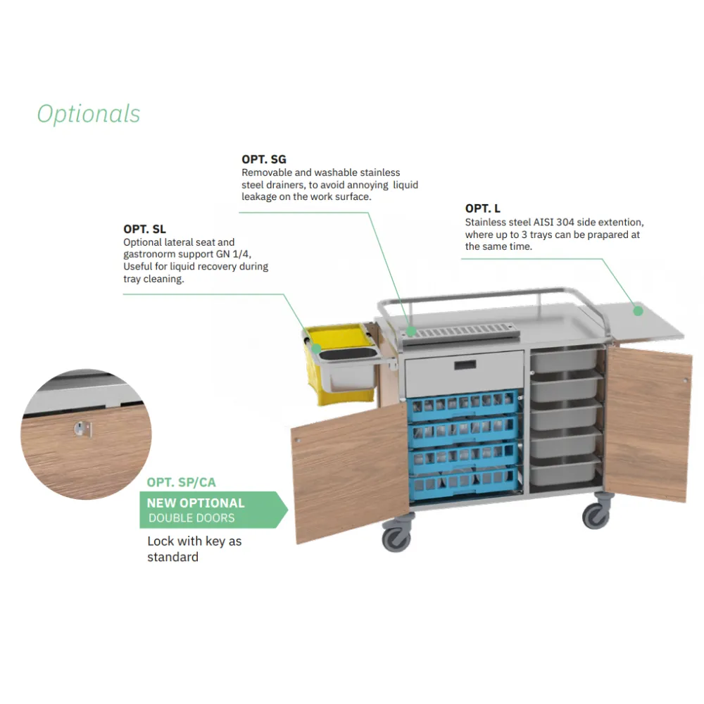 BREAKFAST DISTRIBUTION TROLLEY  A-CARE