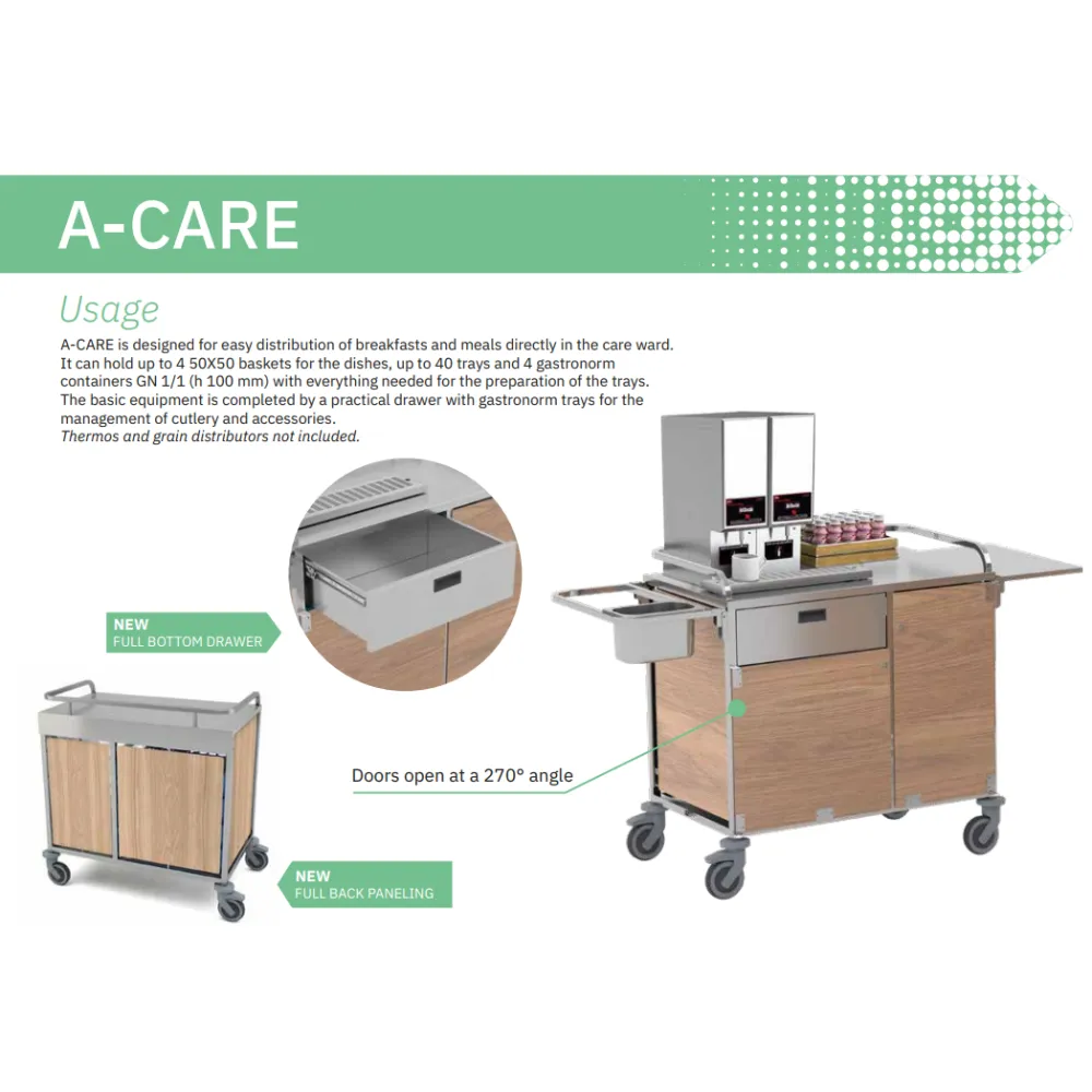 BREAKFAST DISTRIBUTION TROLLEY  A-CARE