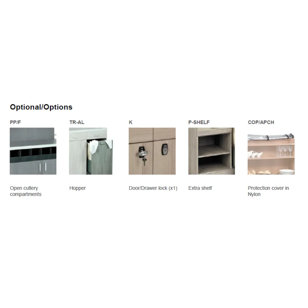 WAITERS STATION ON CASTORS ALKOR3CH B/R