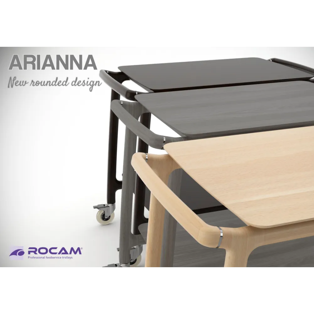 WOOD SERVICE TROLLEY ARIANNA 3