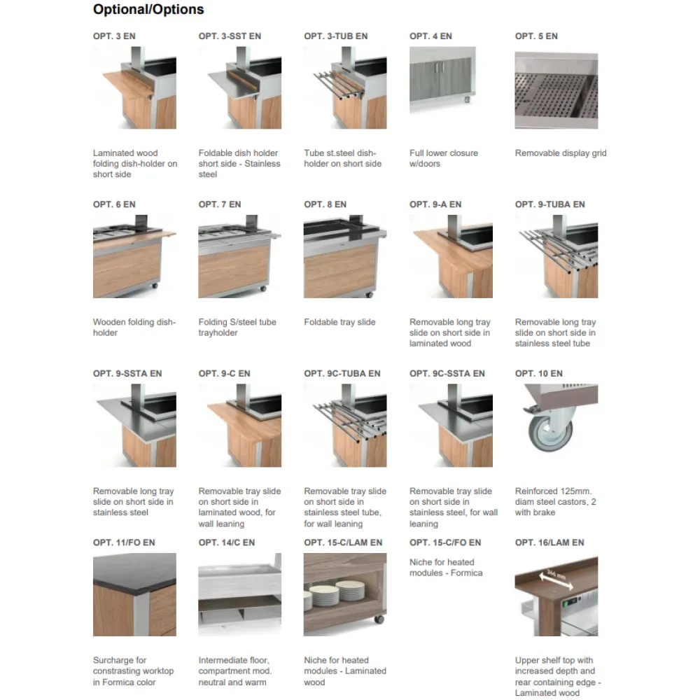 HEATED BUFFET WITH HEATING HALOGEN LAMPS ATHENA 6 BM/HALO W