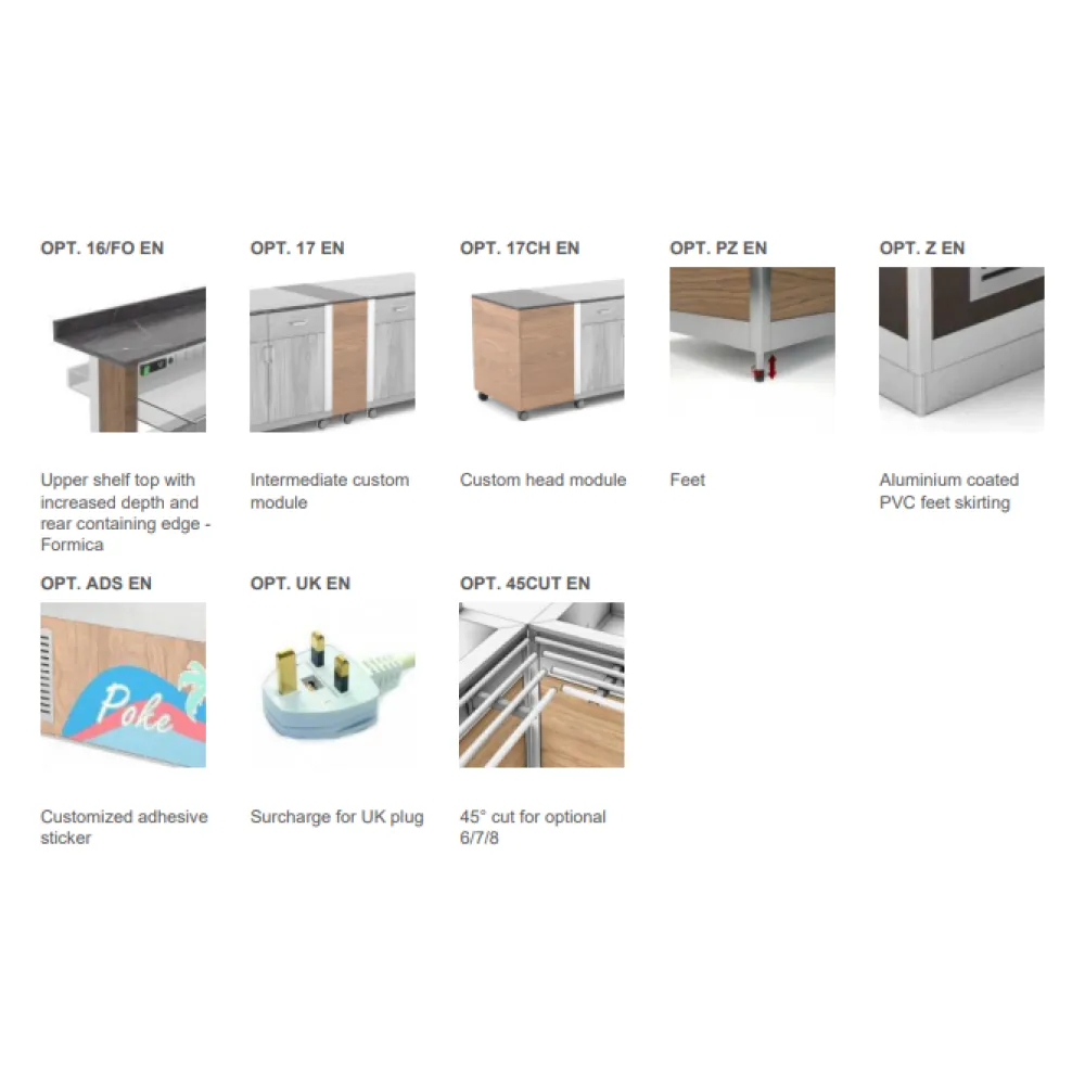 HEATED BUFFET WITH HEATING HALOGEN LAMPS ATHENA 6 BM/HALO W