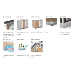 HEATED BUFFET WITH HEATING HALOGEN LAMPS ATHENA 4 BM/HALO W