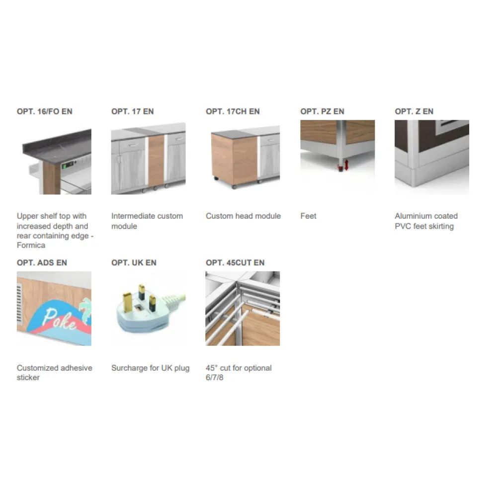 TEMPERED GLASS HEATED COUNTERTOP WITH HALOGEN LAMPS ATHENA 4 PC/HALO W