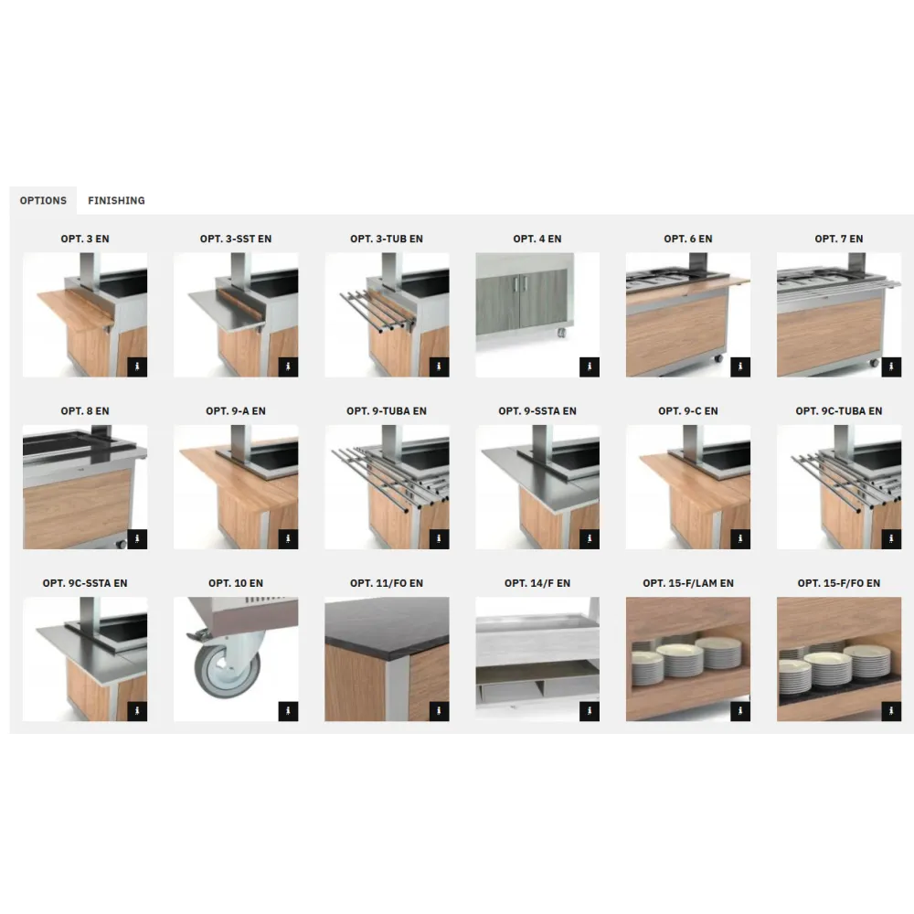 FAN-ASSISTED REFRIGERATED BUFFET ATHENA 4 RV/M