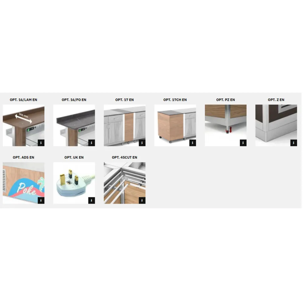 REFRIGERATED COUNTERTOP BUFFET ATHENA 3 PR/M W