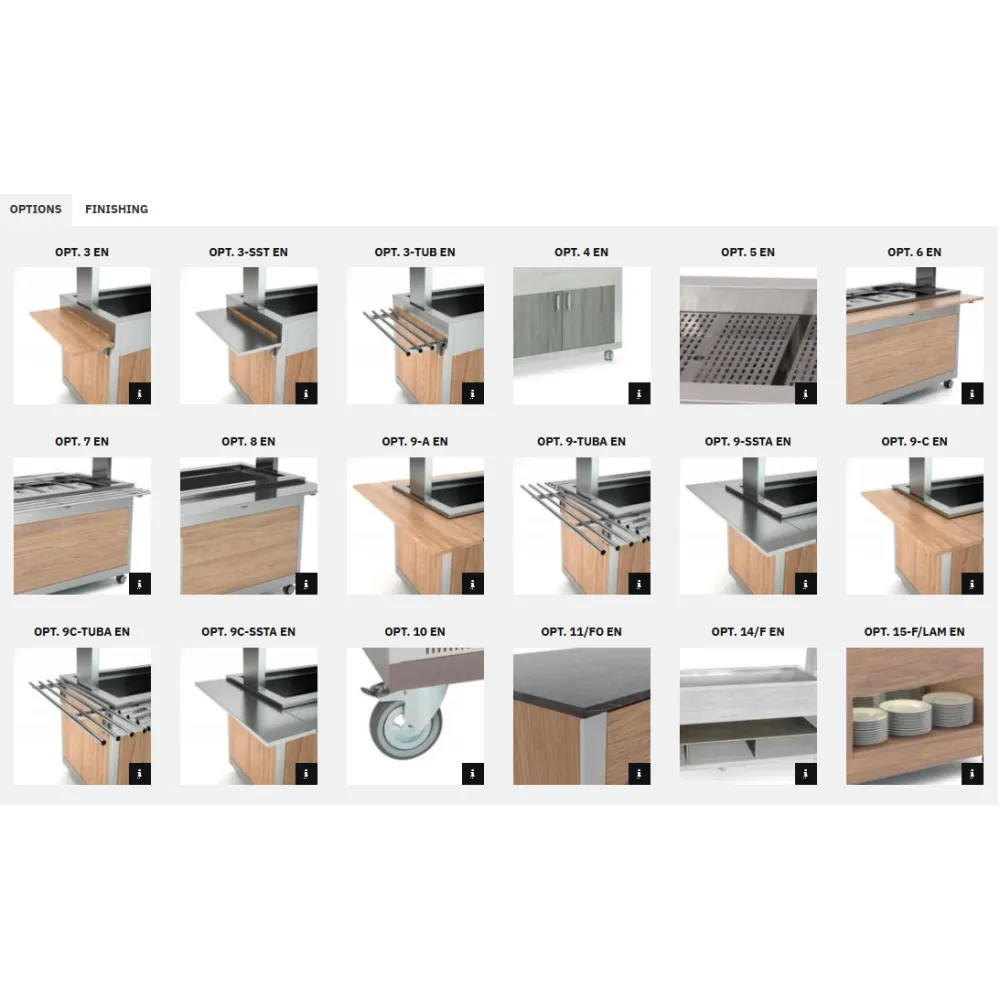 FAN-ASSISTED REFRIGERATED BUFFET ATHENA 5 RV/M W