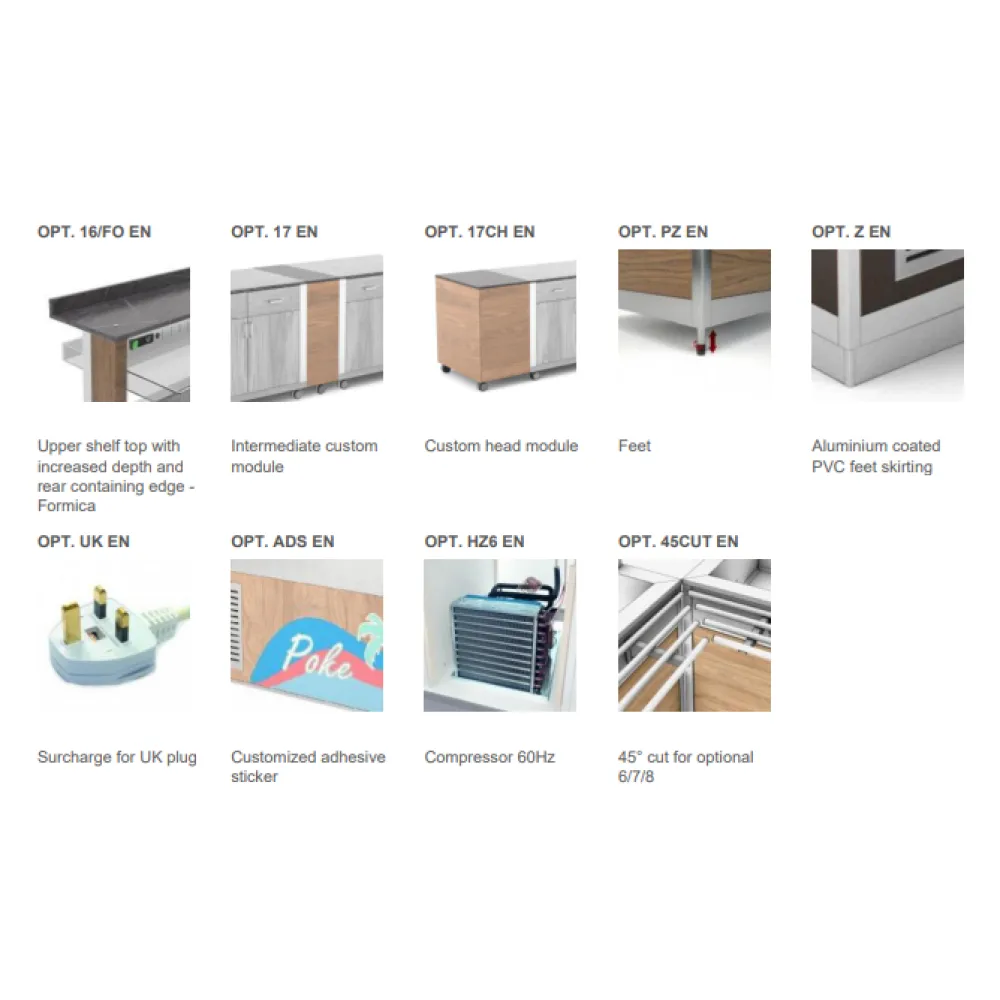 REFRIGERATED BUFFET ATHENA 3R/W