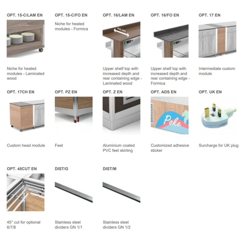 HEATED BUFFET ATHENA 3 BM/W