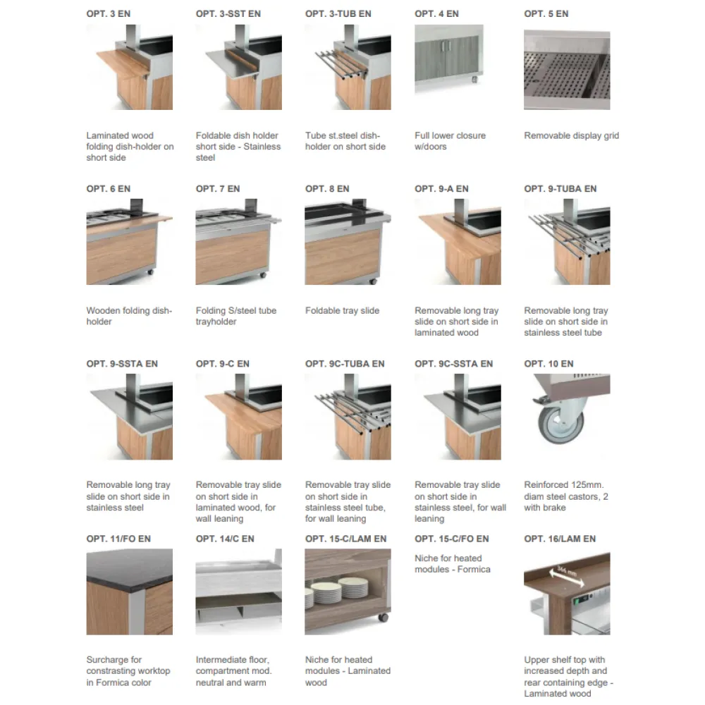 HEATED BUFFET ATHENA 6 BM/W