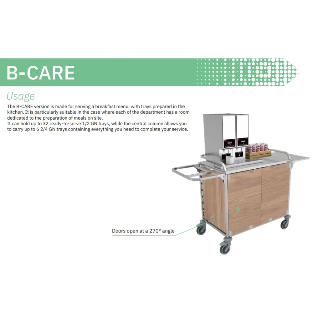 BREAKFAST DISTRIBUTION TROLLEY B-CARE