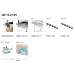 BAIN MARIE TROLLEY WITH HALOGEN LAMPS COMPASS 2 HALO