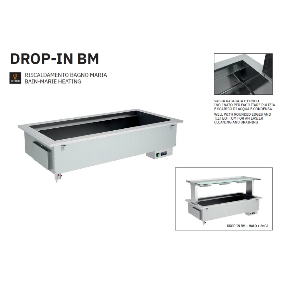 BAIN MARIE HEATING WELL DROP-IN 5BM