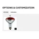 HANGING INFRARED HEAT LAMP HELIOS AIR P1
