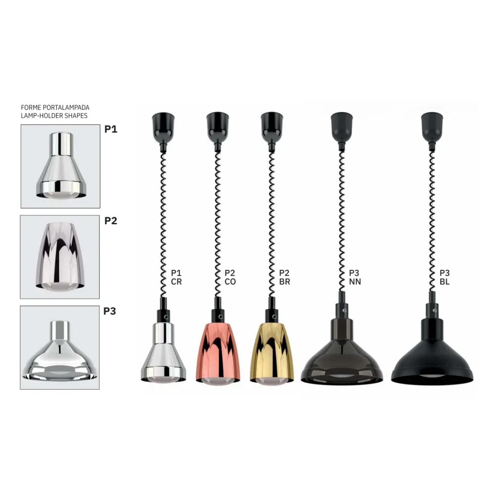 HANGING INFRARED HEAT LAMP HELIOS AIR P3