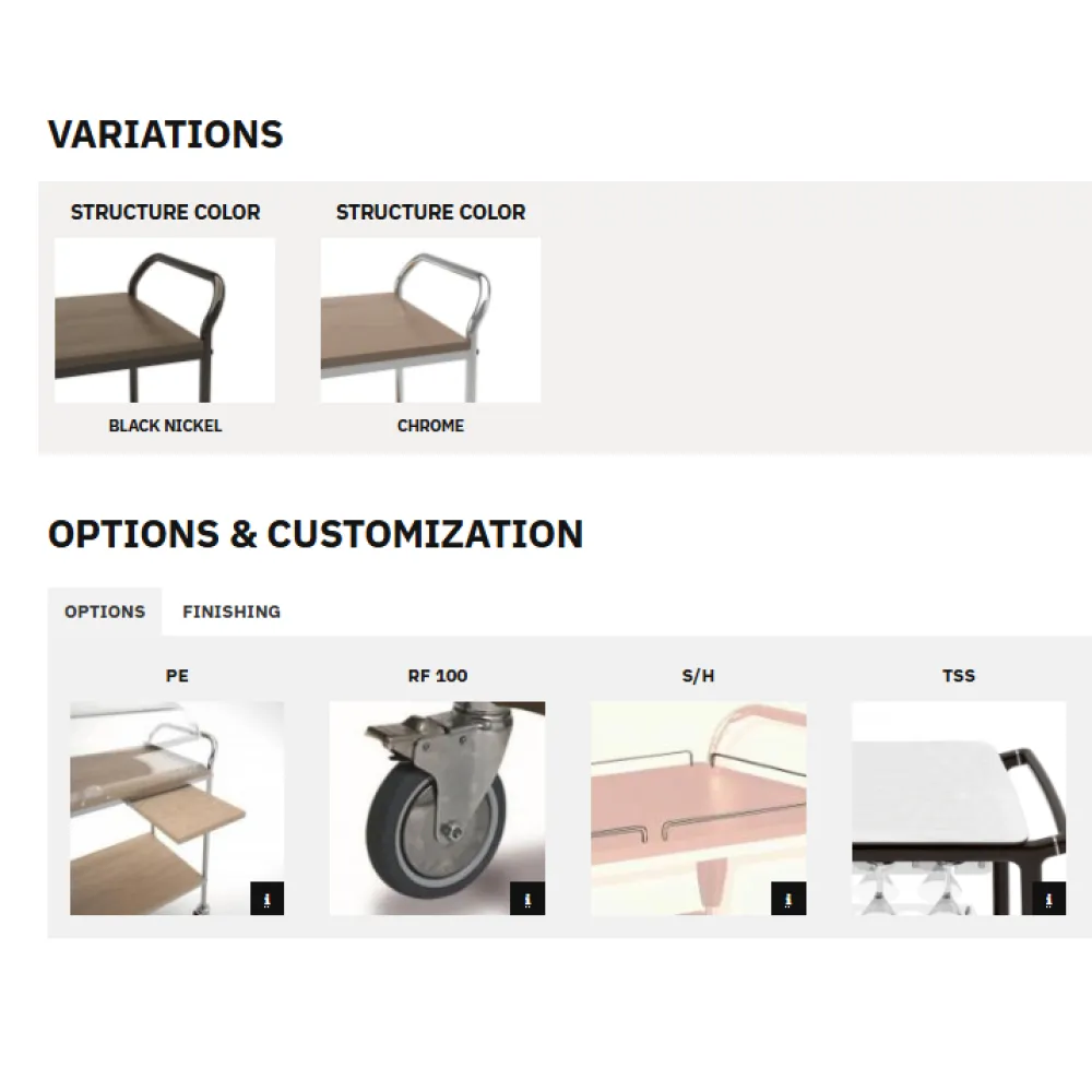 SERVING TROLLEY HIRA 500 M3