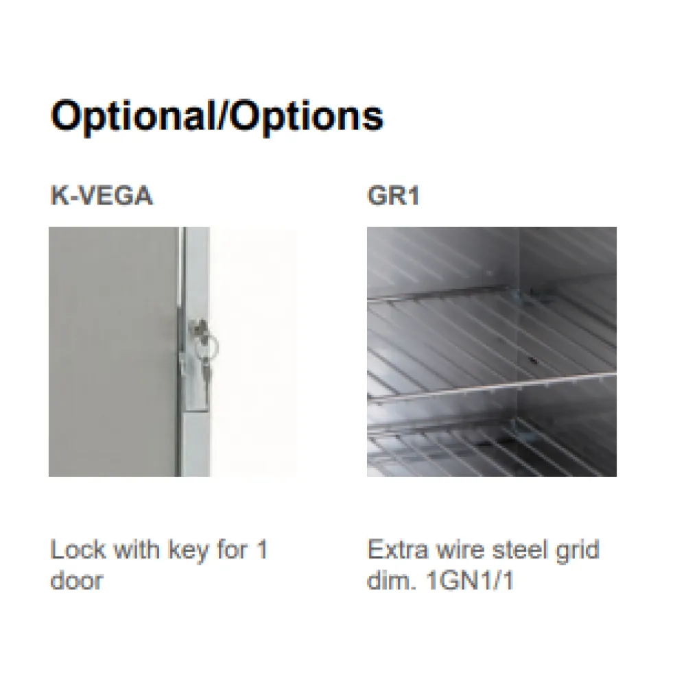 STAINLESS STEEL CABINET ON WHEELS FOR GN CONTAINERS NEUTROVEGA 1 SH C10