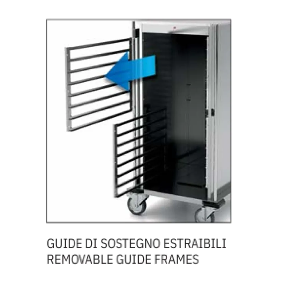STAINLESS STEEL CABINET ON WHEELS FOR GN CONTAINERS NEUTROVEGA 1 SH C10