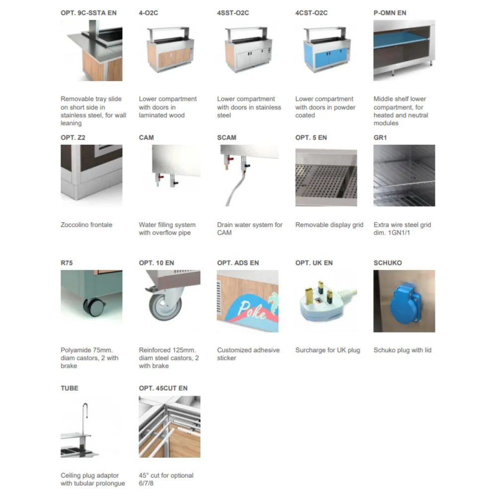 BAIN-MARIE HEATED BUFFET OMNIA 2BM