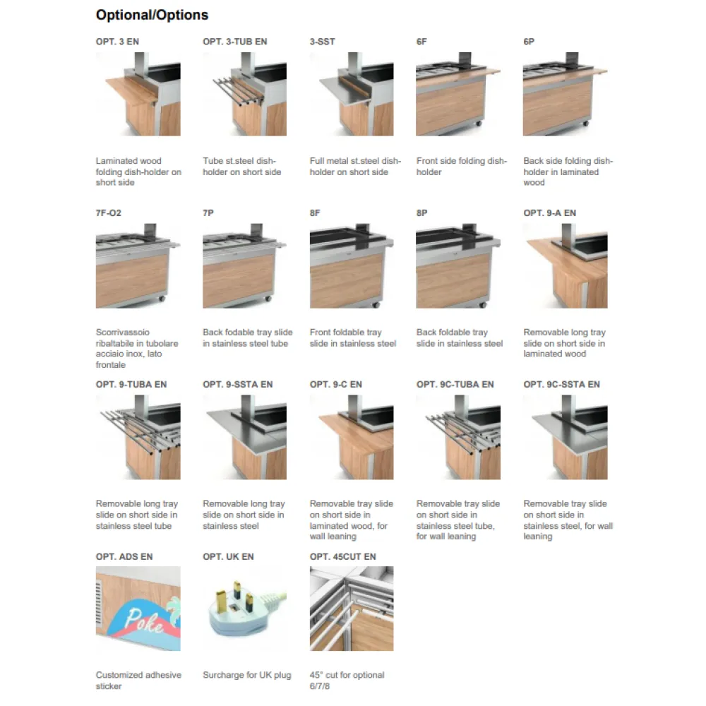 FAN-COOLED SHOWCASE WITH OPENING GLASS SHELVES OMNIA 2DSP