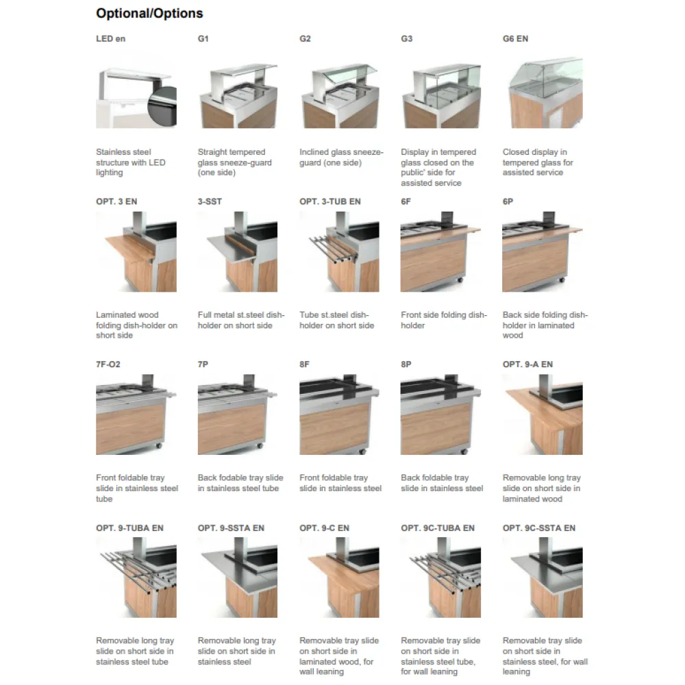 REFRIGERATED BUFFET WITH S/STEEL WORKTOP OMNIA 4PR-IN