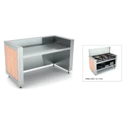 NEUTRAL MODULE WITH AN ADJUSTABLE SHELF OMNIA 3COOK