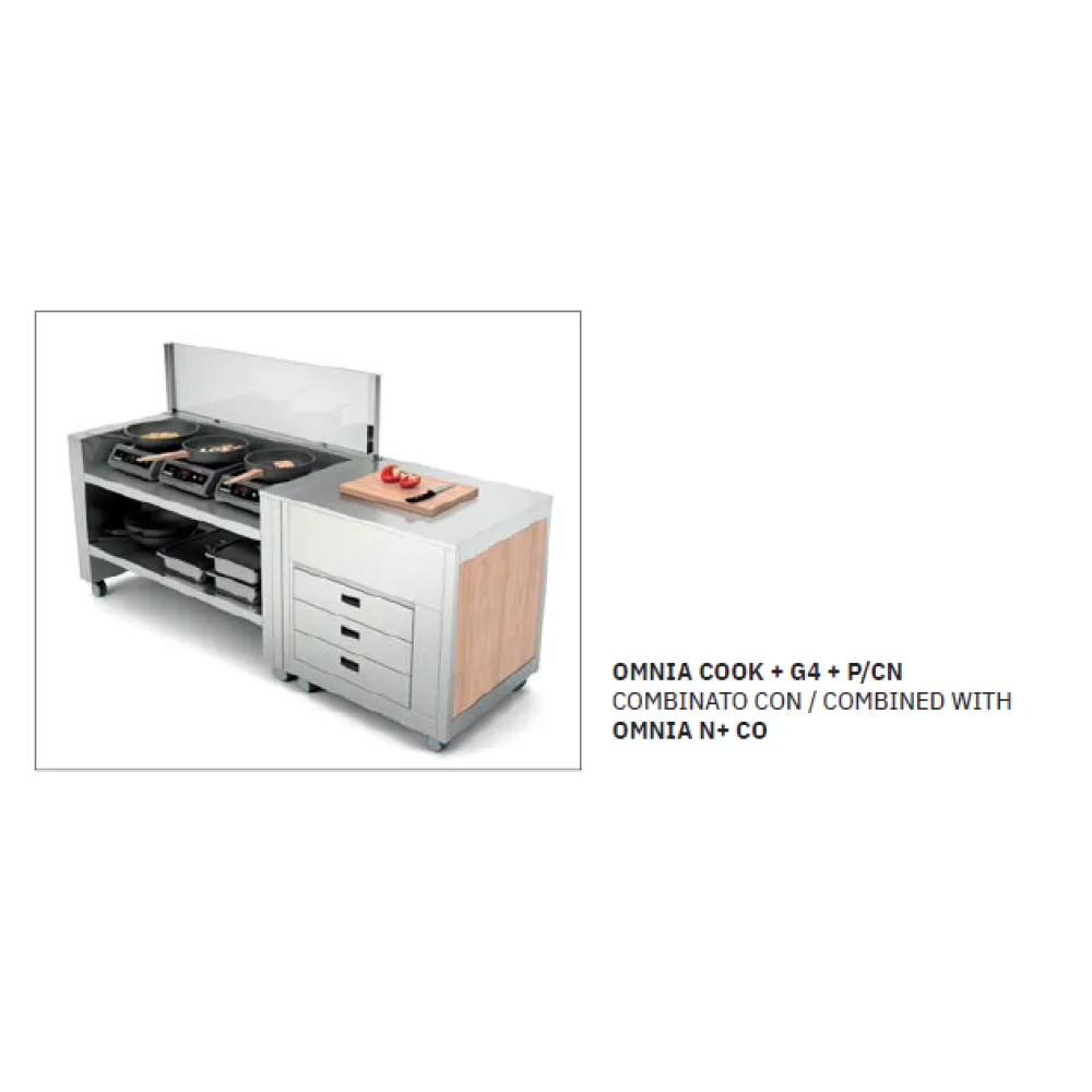 NEUTRAL MODULE WITH AN ADJUSTABLE SHELF OMNIA 5COOK