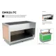 BUFFET WITH TEMPERED GLASS HEATED COUNTERTOP OMNIA 5PC