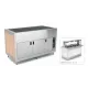BUFFET WITH TEMPERED GLASS HEATED COUNTERTOP AND FAN-ASSISTED LOWER COMPARTMENT OMNIA 4PC/SC