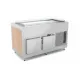 REFRIGERATED BUFFET WITH HANEX® BETACRYL WORKTOP AND WITH A COLD LOWER COMPARTMENT OMNIA 3PR/SF