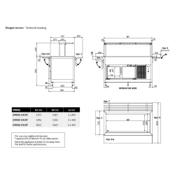 REFRIGERATED BUFFET WITH REFRIGERATED LOW COMPARTMENT OMNIA 3R/SF
