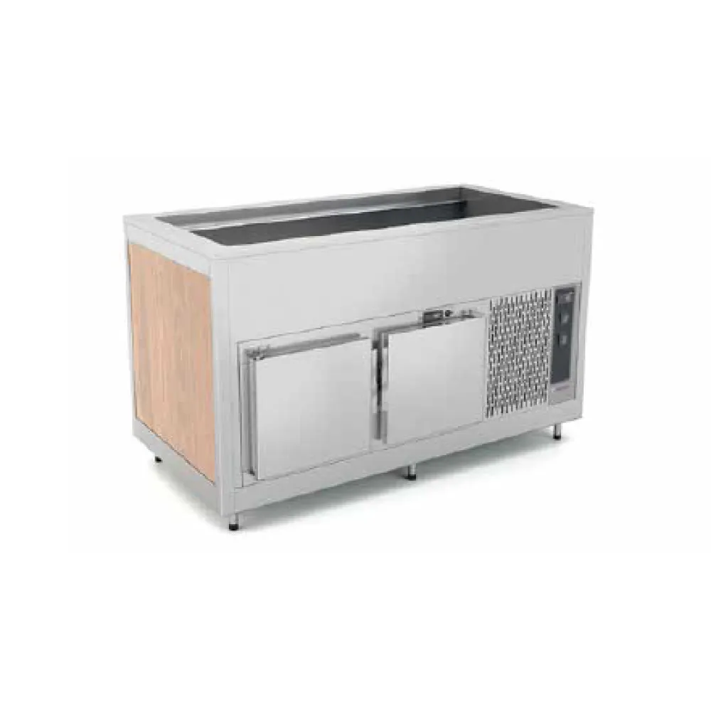 FAN-ASSISTED COLD BUFFET WITH A COLD LOWER COMPARTMENT OMNIA 4RV/SF