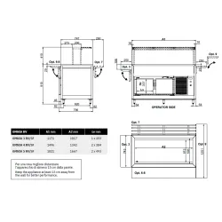 FAN-ASSISTED COLD BUFFET WITH A COLD LOWER COMPARTMENT OMNIA 3RV/SF