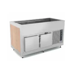 FAN-ASSISTED COLD BUFFET WITH A COLD LOWER COMPARTMENT OMNIA 3RV/SF