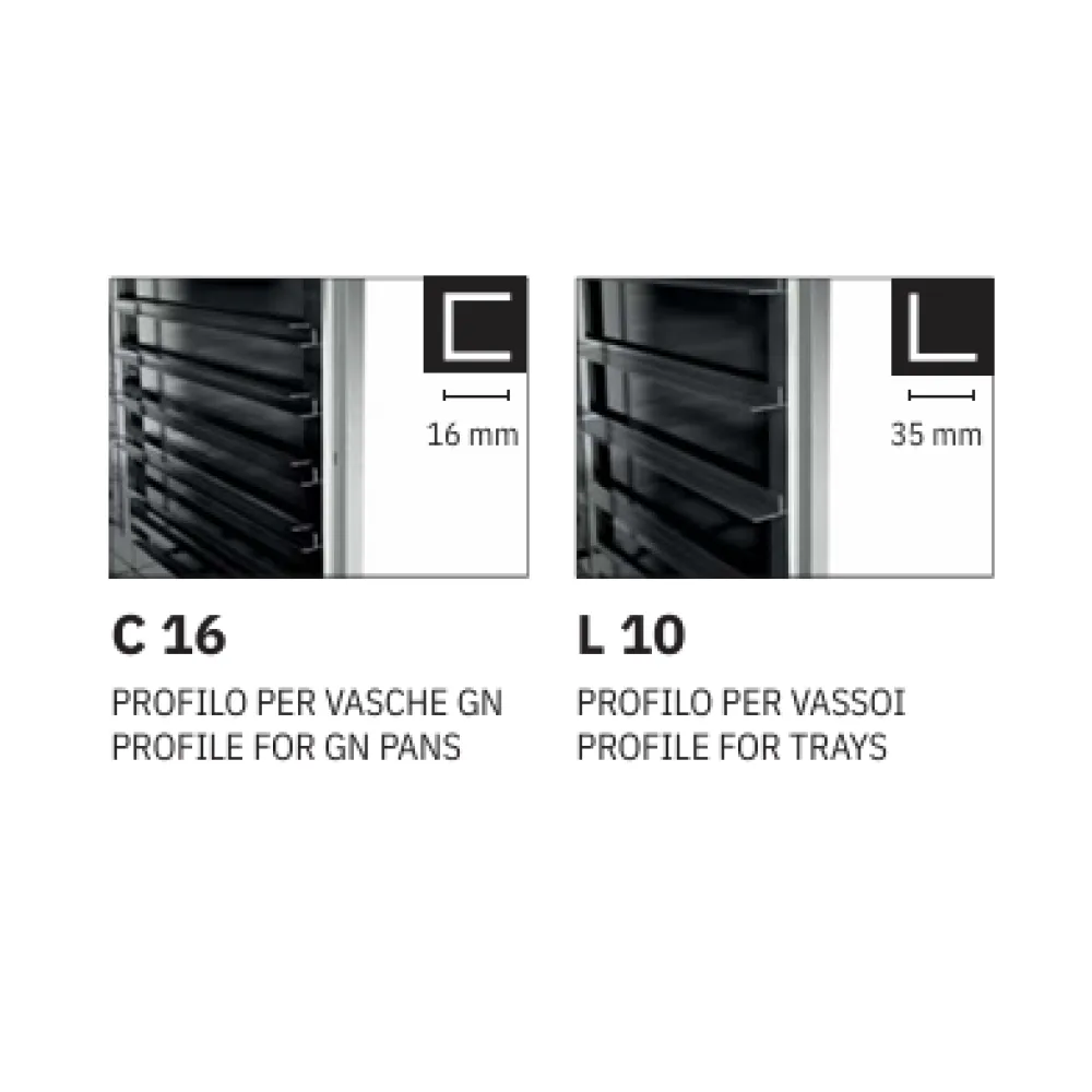 STAINLESS STEEL HOT CABINET ON CASTORS THERMOVEGA 2 C16