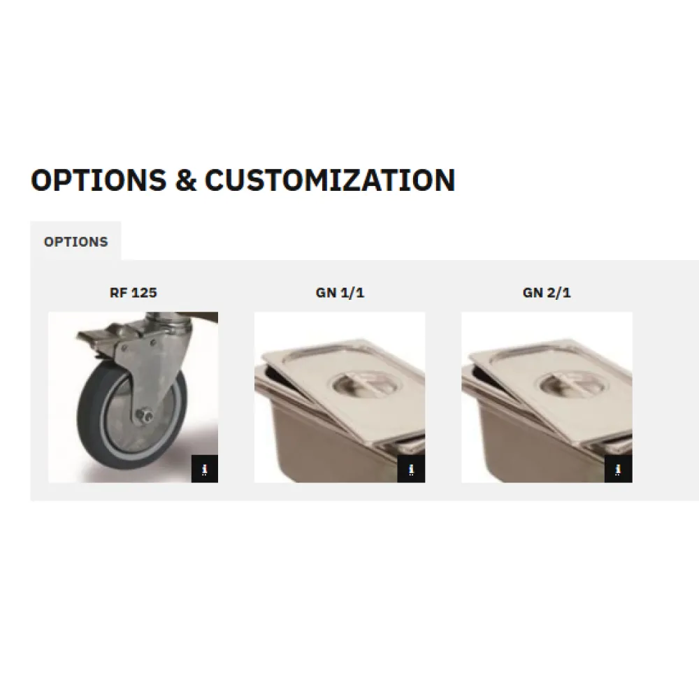 TROLLEY FOR  GN TRAYS VEGA GN2/1 C16