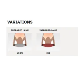 FREE STANDING BRIDGE-FRAME WITH INFRARED LAMPS INFRA 2/1 AL