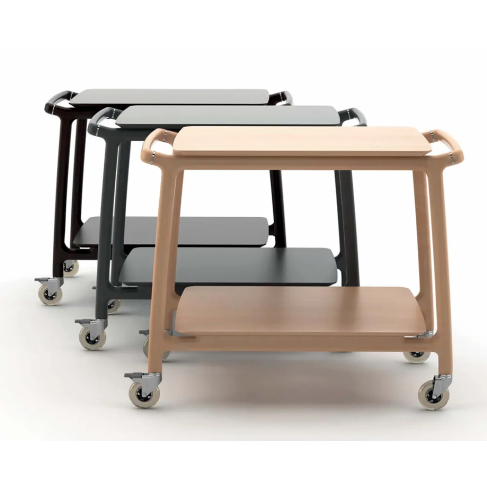 WOODEN SERVICE TROLLEY ARIANNA 2