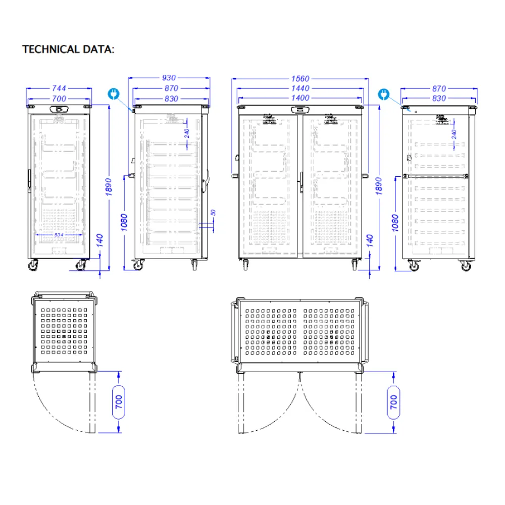 Double Heated Banquet Cabinet