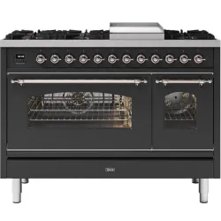 Range cooker with oven Nostalgie P12FNE3 120 cm 8 burners with fry top