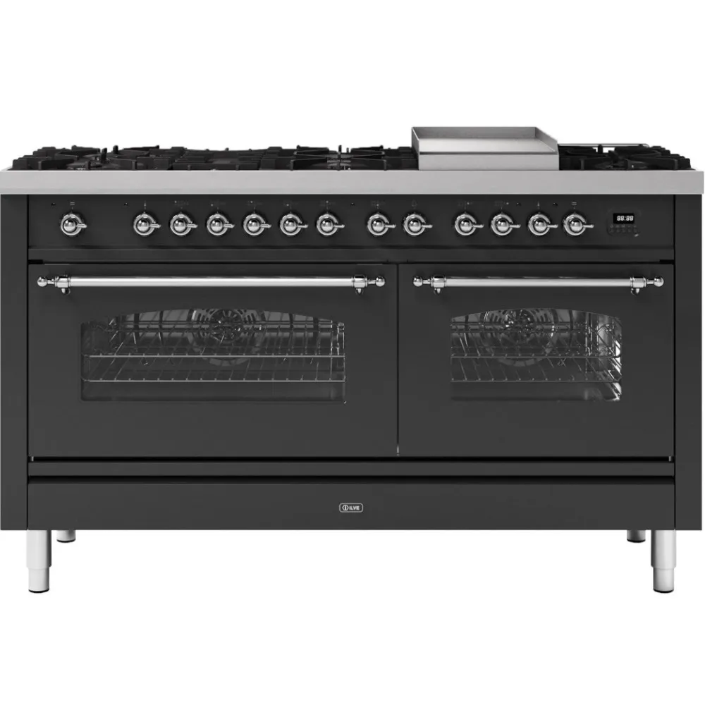 Range cooker Nostalgie 150 cm P15FNE3 9 burners with fry top