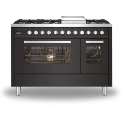 Range cooker with oven Pro Line 120 cm L12FWM3 8 burners with fry top