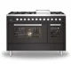 Range cooker with oven Pro Line 120 cm L12FWM3 8 burners with fry top