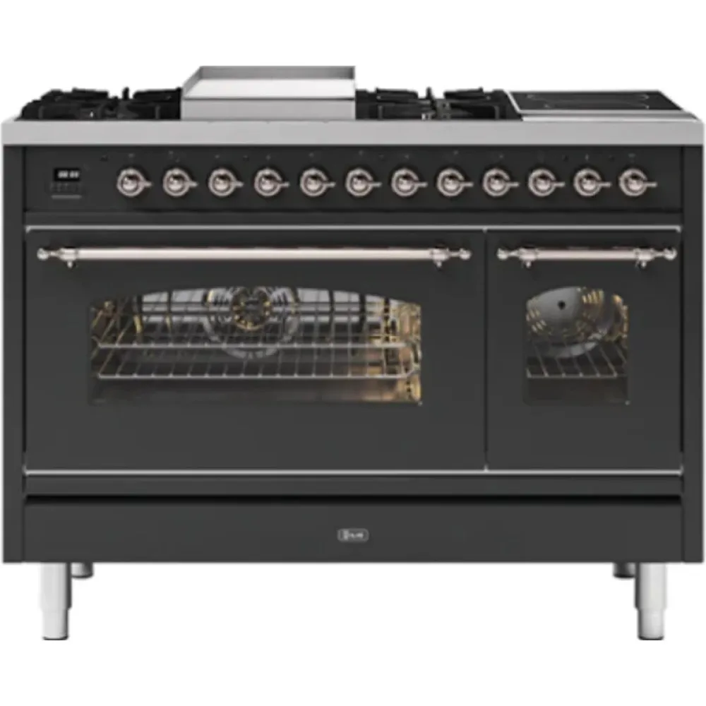 Range cooker with oven Nostalgie P12FINE3 120 cm 6 burners with fry top and 2 induction zones
