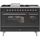 Range cooker with oven Nostalgie P12FINE3 120 cm 6 burners with fry top and 2 induction zones